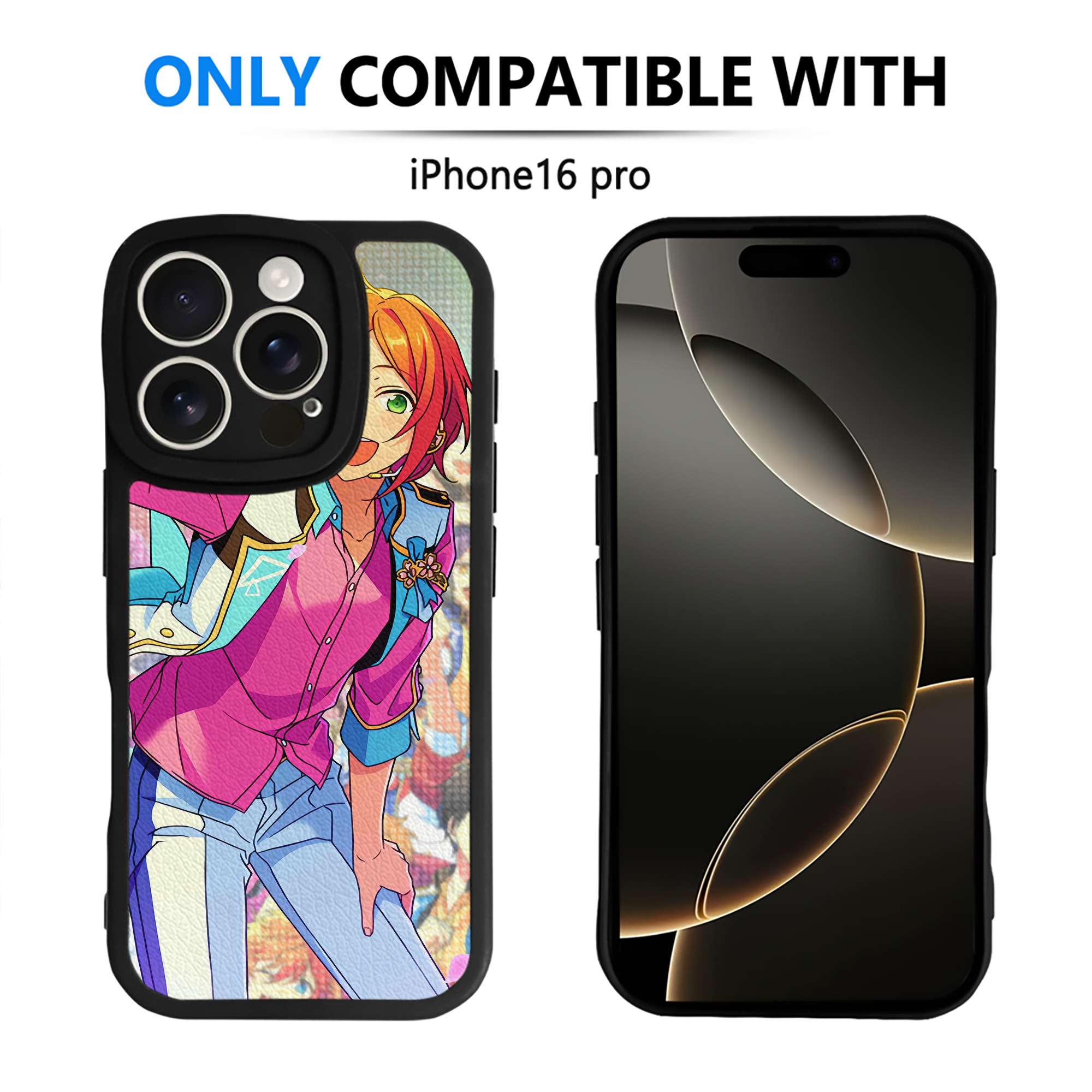 （画像用） あんさんぶるスターズ! Ensemble Stars 【iPhone 16シリーズ対応】シリコンスマホケース（レザー調） 材質：シリコン
